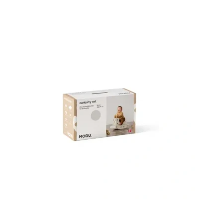 Afbeelding van Curiosity Set Sand Grey / Honey Yellow Open ended speelgoed Modu