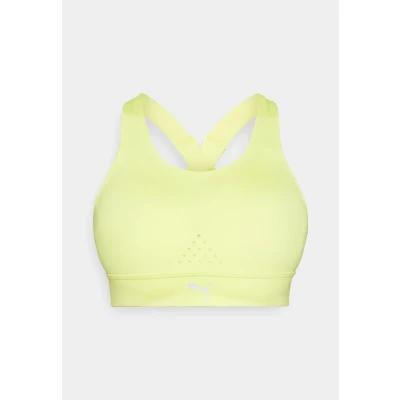 Afbeelding van Puma RUN BRA Sportbh met medium support, Dames, Maat: XL, Lemon sherbert