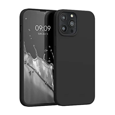 Afbeelding van kwmobile telefoonhoesje geschikt voor Apple iPhone 13 Pro Max Hoesje smartphone Back cover in mat zwart