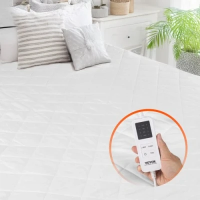 Image de VEVOR Surmatelas Chauffant Chauffe lit Électrique 150x160 cm Arrêt Automatique