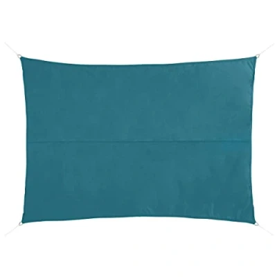 Afbeelding van Premium kwaliteit schaduwdoek/zonnescherm Shae rechthoekig blauw 2 x 3 meter Terras/tuin zonwering