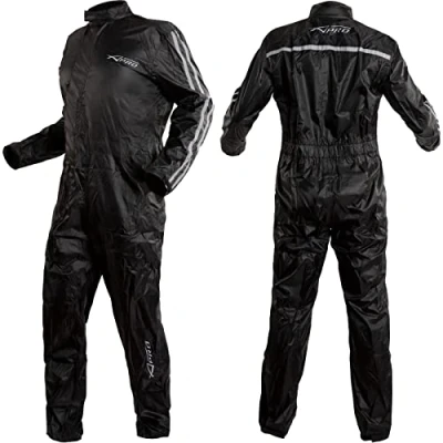 Afbeelding van A Pro Regenpak, jas en broek, waterdicht, zilver, maat XL