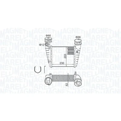 Afbeelding van Magneti Marelli Interkoeler 351319205190