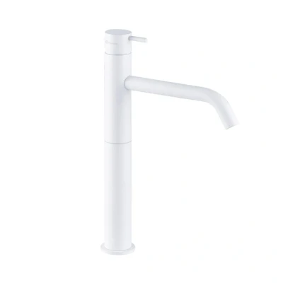 Afbeelding van Waterevolution Flow wastafelkraan voor waskommen mat wit T115BR