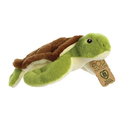 Afbeelding van Aurora, 35018, Eco Nation, schildpad, 26 cm, pluche, groen en bruin