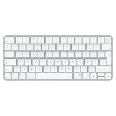 Afbeelding van Apple Magic Keyboard Touch ID Toetsenbord Bluetooth QWERTZ, Duits, Macintosh Wit Oplaadbaar, Vingerafdruklezer