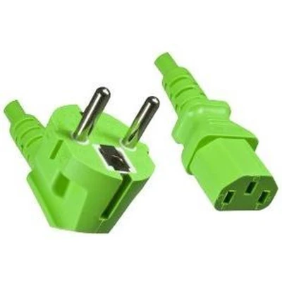 Afbeelding van C13 kabel ProCable 1.8 meter (Haaks, Groen)