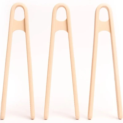 Afbeelding van Inspire My Play Set van 3 mini pincetten natuurlijke siliconen voor kinderen, pincet met fijne motor, kleine tang peuters, kleuters, speelgoed en