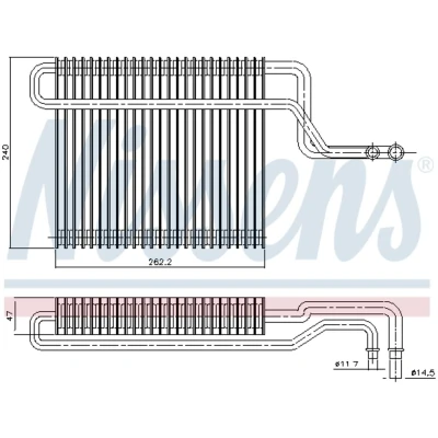 Afbeelding van NISSENS 92347 Airco Verdamper