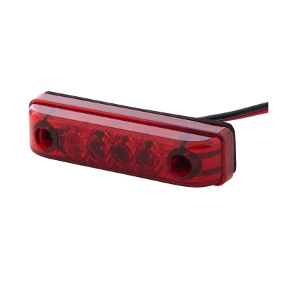 Afbeelding van Achterl led 24V rood 4 leds kabel 150mm 2TM 357 010 111