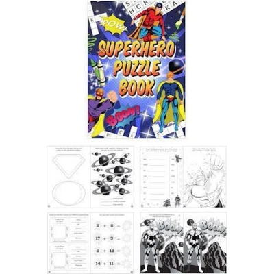 Afbeelding van Superhelden puzzelboekje 10,5x14,5cm per stuk