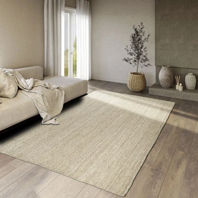 Afbeelding van Handgeweven Jute Vloerkleed Rosalie Crème 80x200 Cm Laagpolig Villeroy &amp; Boch Dekbed Discounter.nl