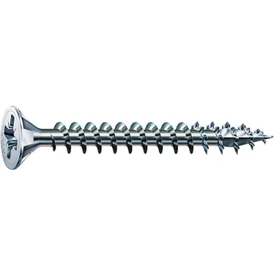 Afbeelding van Spax A2J 1081010350123 4CUT universele schroef kruiskopschroef verzonken kop volledige schroefdraad verzinkt 1081010450305