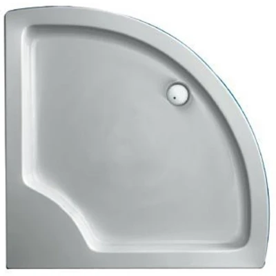 Afbeelding van Plieger Luxury douchebak acryl kwartrond radius 55 wit