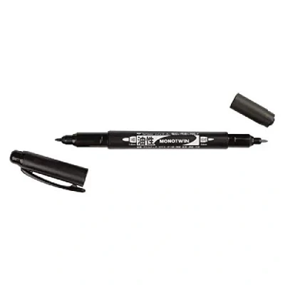 Afbeelding van Tombow Fineliner Mono twin permanent Zwart