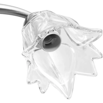 Afbeelding van VidaXL Plafondlamp met glazen tulpvormige kappen 3xE14 transparant