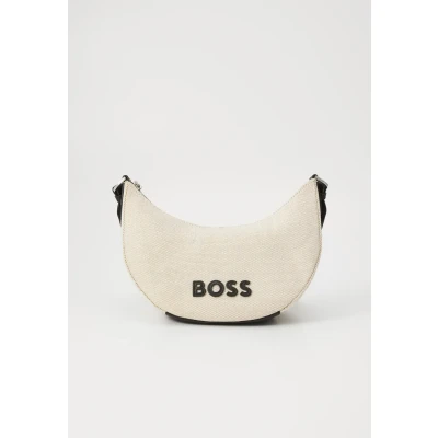 Afbeelding van BOSS Addison Halfmoon Schoudertas, Dames, Maat: One Size, Natural