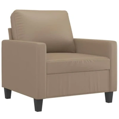 Afbeelding van Fauteuil 60 cm kunstleer cappuccinokleurig