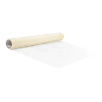Afbeelding van VEVOR 61 cm x 30,5 m tapijtbeschermfolie, rol met zelfklevende achterkant en eenvoudige installatie, PE beschermfolie voor automatten