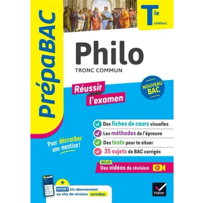 Image de Prépabac Réussir l&#039;examen Philo Tle générale Bac 2025