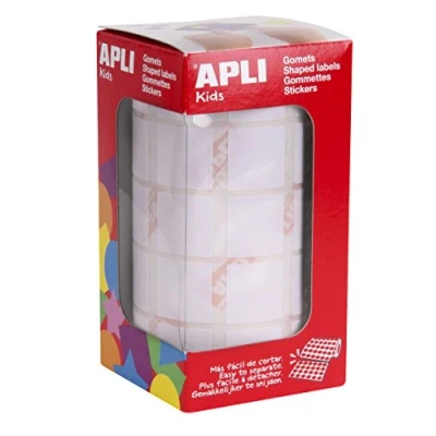 Afbeelding van APLI Kids 11907 rol, vierkant, 20 mm, kleur: wit