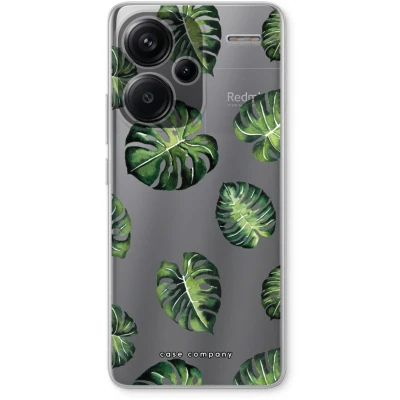 Afbeelding van Case Company® hoesje geschikt voor Xiaomi Redmi Note 13 Pro plus Tropische bladeren Soft Cover Telefoonhoesje Bescherming aan alle Kanten en Schermrand