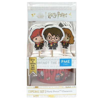 Afbeelding van PME Harry Potter Karakters Cupcake Set 24st.