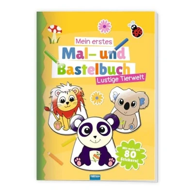 Afbeelding van Trötsch Mal und Bastelbuch Mein erstes Bastelbuch/Lustige Tierwelt