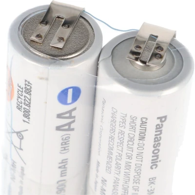 Afbeelding van Panasonic eneloop 7,2 volt batterijpakket AA met soldeerlabels, 2000 mAh
