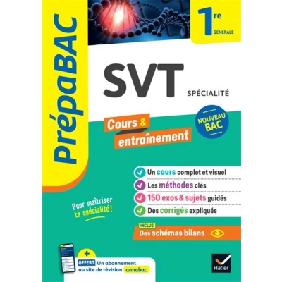 Image de Prépabac SVT 1re générale (spécialité)