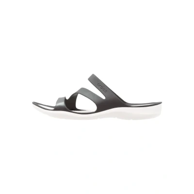 Afbeelding van Crocs Swiftwater Muiltjes, Dames, Maat: 38/39, Black/white Kunststof
