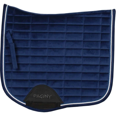 Afbeelding van Pagony Work Velours zadeldek petrol maat:vs full
