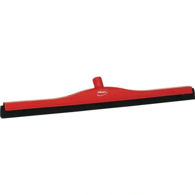 Afbeelding van Vikan Vloertrekkers Met Vaste Nek Klassieke Vloertrekker Polypropyleen En Zwarte Schuimrubber Cassette 70cm Breed Rood