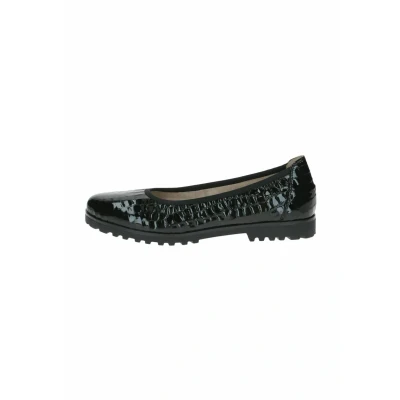 Afbeelding van Caprice Ballerina&#039;s, Dames, Maat: 37, Black croco Leer