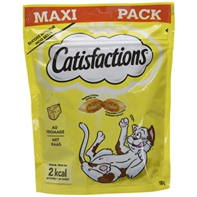 Afbeelding van 4x Catisfactions Kattensnoepjes Kaas 180 gr