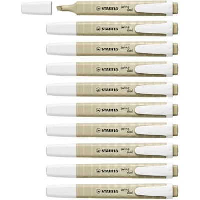 Afbeelding van Markeerstift stabilo swing cool nature moddergroen 10 stuks
