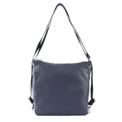 Afbeelding van MANDARINA DUCK Leren Schoudertas Mellow Leather Shoulderbag Dress Blue Blauw