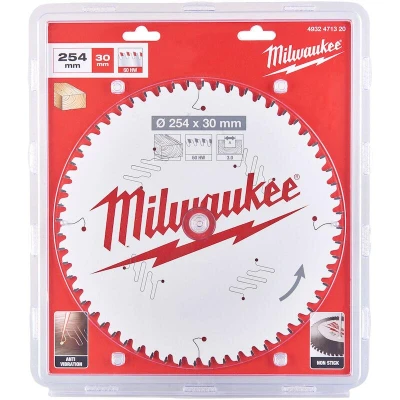 Afbeelding van Milwaukee Zaagblad 254 X 30 Mm Voor Hout (60 Tanden)