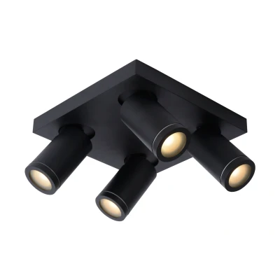 Afbeelding van Lucide Plafondspot Taylor 4x Zwart