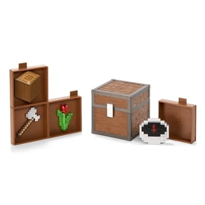 Afbeelding van Noble Collection Minecraft Loot Chest Forest 10 cm Replica: down scaled