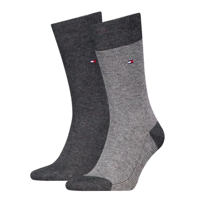 Afbeelding van Tommy Hilfiger Birdseye Sokken 2 Paren Grijs EU 39 42 Man