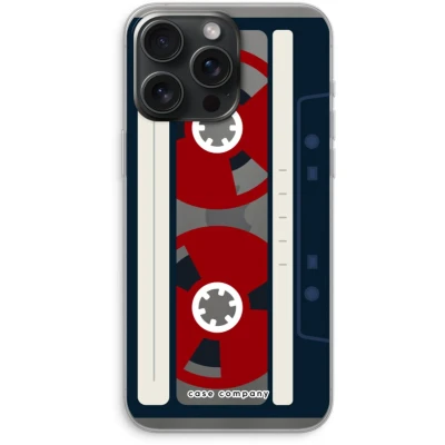 Afbeelding van Case Company® hoesje geschikt voor iPhone 15 Pro Max Here&#039;s your tape Soft Cover Telefoonhoesje Bescherming aan alle Kanten en Schermrand