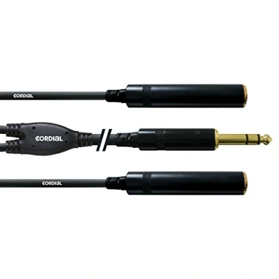 Afbeelding van CORDIAL 0,3 M REAN JACKPLUG 6,3 MM/2X MM BUS