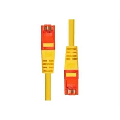 Image de ProXtend Cordon de raccordement RJ 45 (M) pour 20 cm 5 mm UTP CAT 6 IEEE 802.3af démarré, sans crochet, bloqué jaune
