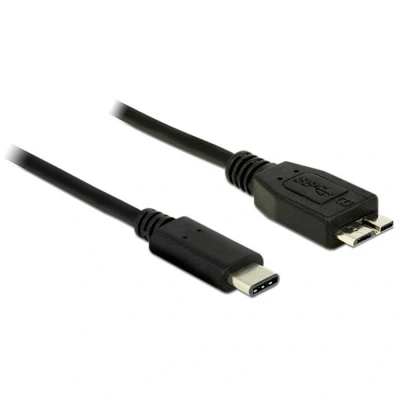 Afbeelding van Delock USB kabel micro type B (M) naar 24 pin C 3.1 Gen 2 1 m zwart