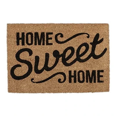 Afbeelding van Relaxdays deurmat kokos voetmat weerbestendig kokosmat Home Sweet 40 x 60 cm