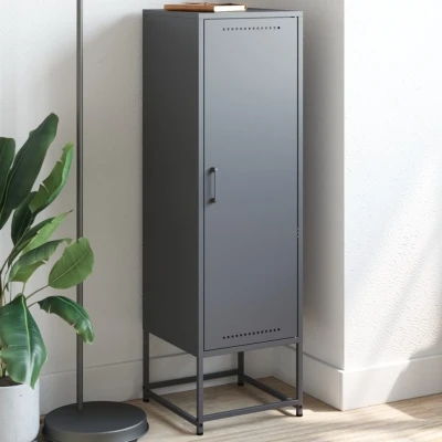 Afbeelding van Hoge kast 36x39x123 cm staal antracietkleurig