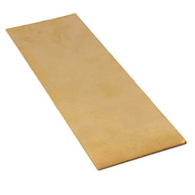 Afbeelding van EsportsMJJ Messing plaat H62, corrosiebestendig, 300 x 100 0,5 mm