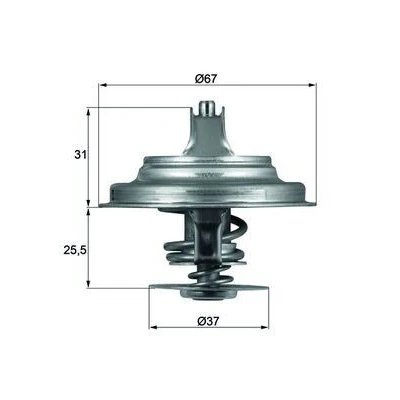 Afbeelding van Mahle Original Thermostaat TX 25 80D