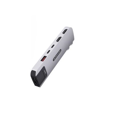 Afbeelding van Sitecom MacBook Pro Multiport Hub 6 in 2 Zilver